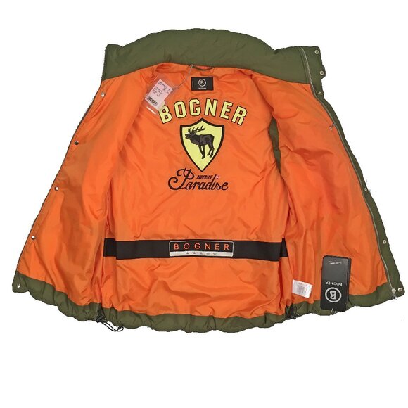 NEW Bogner Arlan Ski Vest! US 46 e 56 XXL Green With Huge Western Graphics - Picture 3 of 4